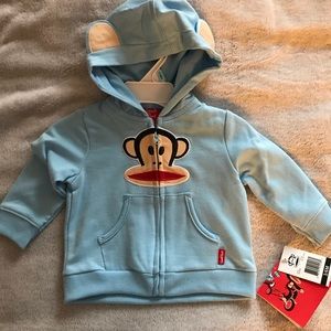 Small Paul by Paul Frank zip up hoodie
